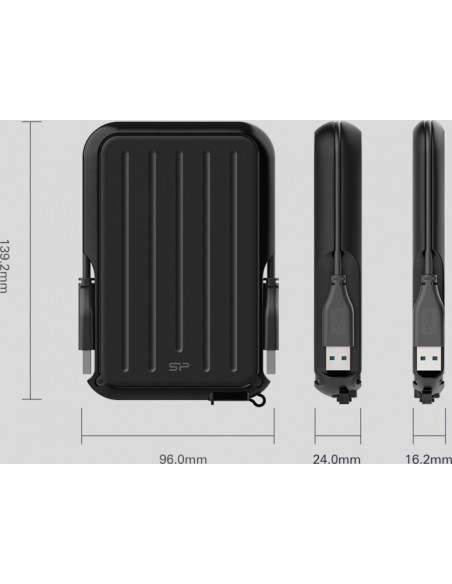 Silicon Power A66 external hard drive 4000 GB Black, Blue