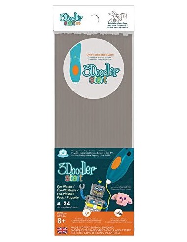 3Doodler Start ECO-08 3D printing material Compostable plastic Grey 1 g