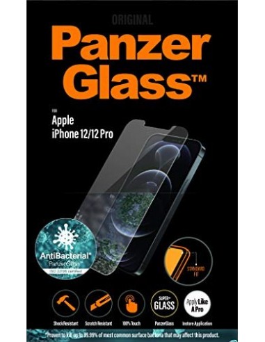 PanzerGlass Apple iPhone 12/12 Pro Standard Fit Anti-Bacterial