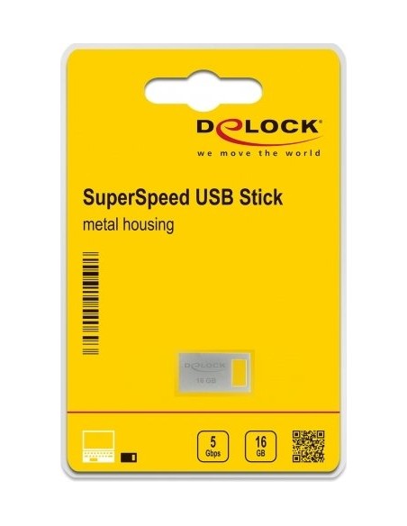 DeLOCK 54069 USB flash drive 16 GB USB Type-A 3.2 Gen 1 (3.1 Gen 1) Silver