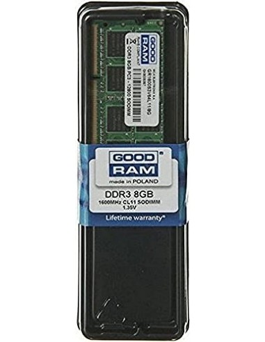 Goodram 8GB DDR3 PC3-12800 SO-DIMM memory module 1600 MHz