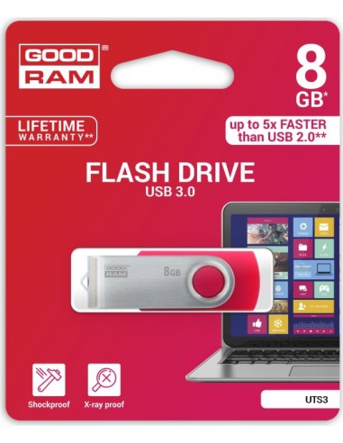 Goodram UTS3 USB flash drive 8 GB USB Type-A...