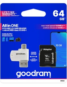 Goodram  All in one  M1A4-0640R12 memory card 64 GB...