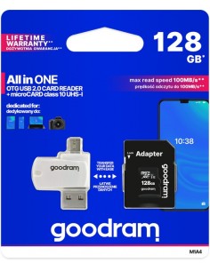Goodram M1A4-1280R12 memory card 128 GB MicroSDHC Class...