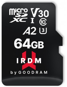 CARD MSDXC GOODRAM 64GB IRDM UHS I U3 A2 + ADAPTER