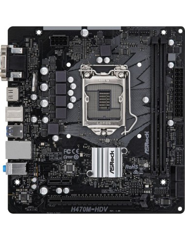 Asrock H470M-HDV motherboard Intel H470 LGA 1200 micro ATX