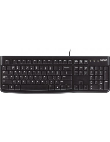 Logitech K120 keyboard USB QWERTY US International Black