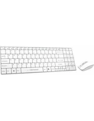 Esperanza EK122W keyboard RF Wireless QWERTY White