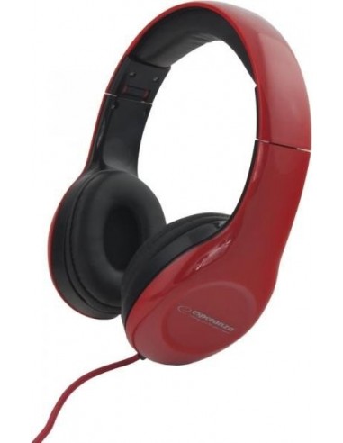 Esperanza EH138R headphones/headset Head-band Black,Red