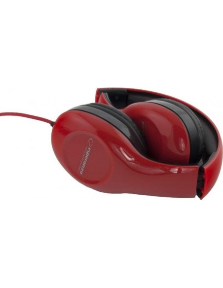 Esperanza EH138R headphones/headset Head-band Black,Red