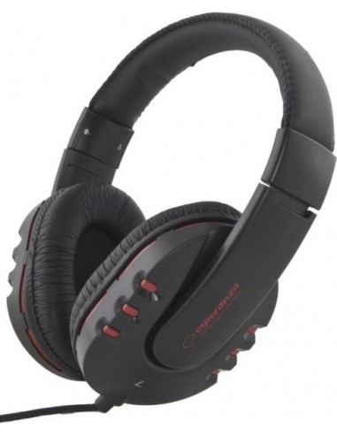 Esperanza EH142K headphones/headset Head-band Black,Red