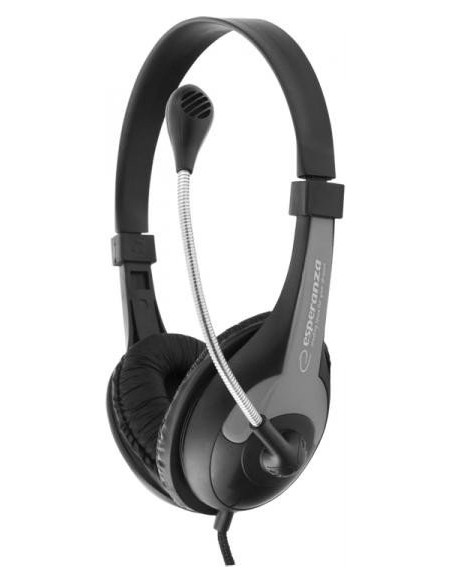 Esperanza EH158K headphones/headset Head-band Black, Grey