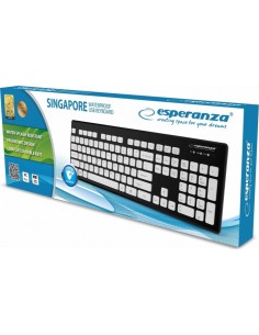 Esperanza EK130K keyboard USB QWERTY UK English Black,Silver 2
