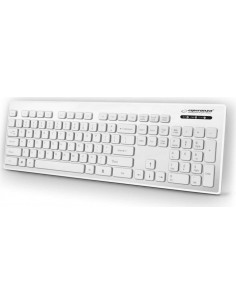 Esperanza EK130W keyboard USB QWERTY White