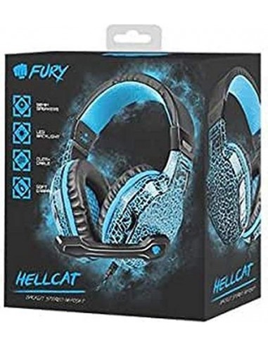 NATEC FURY HEADPHONES WITH MICROPHONE HELLCAT NFU-0863