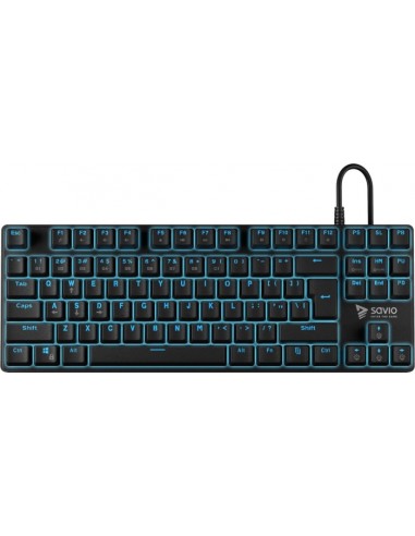 Savio Tempest RX FULL keyboard Outemu Blue USB QWERTY US Black, Blue