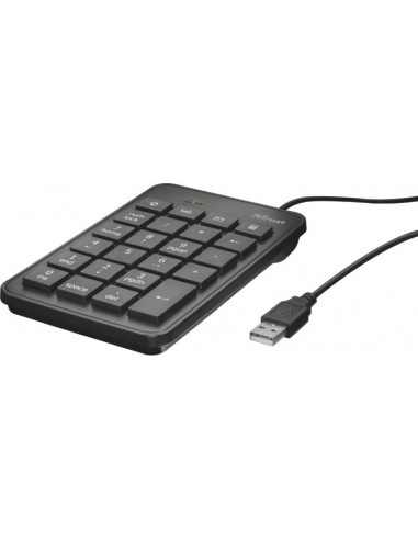 Trust 22221 numeric keypad Notebook/PC USB Black