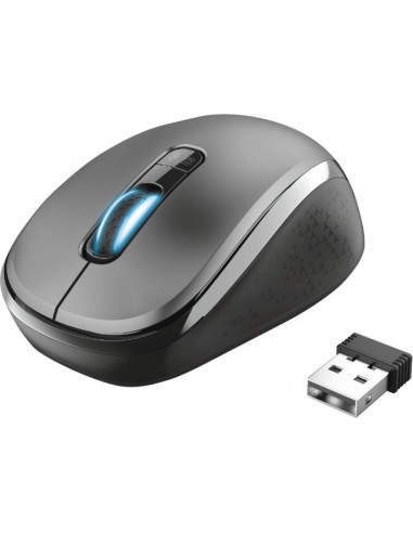 Trust Yvi mouse Ambidextrous RF Wireless+Bluetooth Optical 1600 DPI