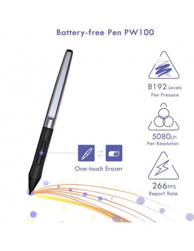 HUION HS64 graphic tablet 5080 lpi 160 x 102 mm...