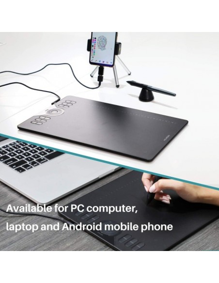 HUION HS610 graphic tablet 5080 lpi 254 x 158.8 mm USB Black