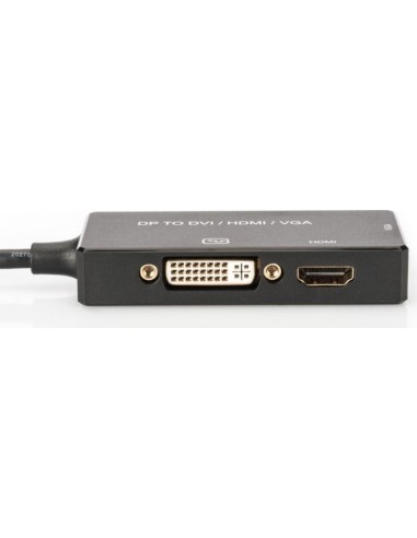 DIGITUS DisplayPort 3in1 Adapter DP/HDMI+DVI+VGA