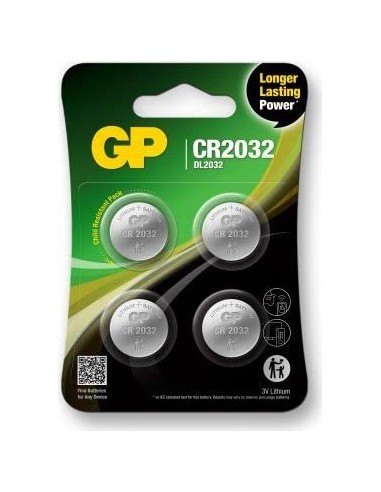 4+4 GP CR 2032 Lithium 3V 8 pcs.             3 Volt