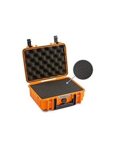 B-W Outdoor Case 1000 with pre-cut foam (SI) orange