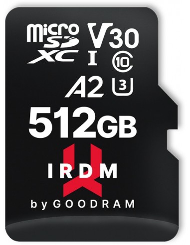 GOODRAM IRDM microSDXC     512GB V30 UHS-I U3 + adapter