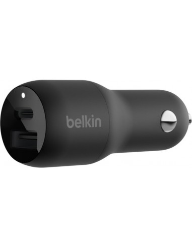 Belkin Dual Car Charger   37W PD 25W USB-C/12W USB-A   CCB004btBK