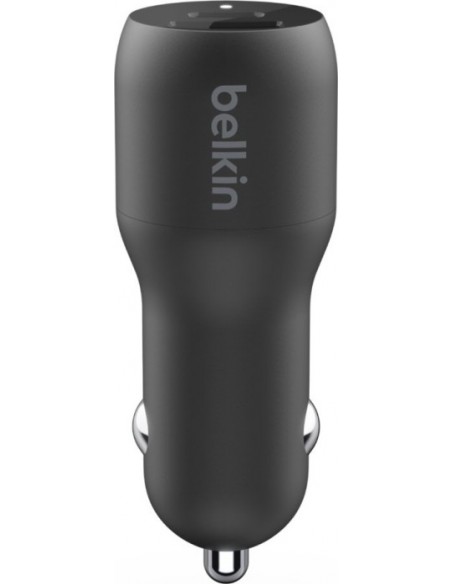 Belkin Dual Car Charger   37W PD 25W USB-C/12W USB-A   CCB004btBK