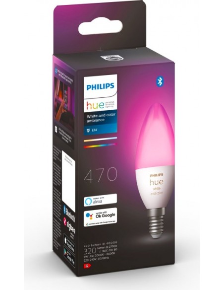 Philips Hue LED Candle E14 BT 5,3W 470lm White Color Ambiance