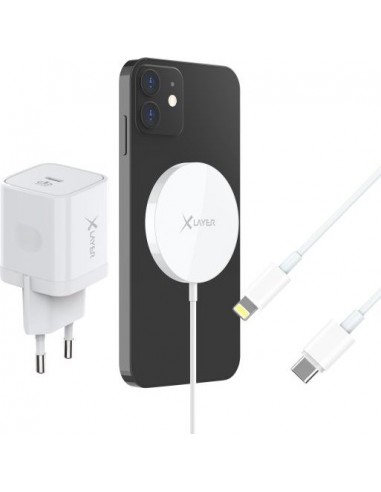 XLayer MagFix Pro Wireless white Charging Set magnetic 15W