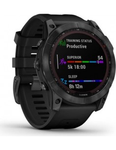 Garmin fenix 7X Solar Slate grey with black band 2
