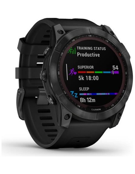 Garmin fenix 7X Solar Slate grey with black band