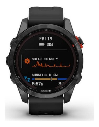 Garmin fenix 7S Solar Slate Gray with Black Band