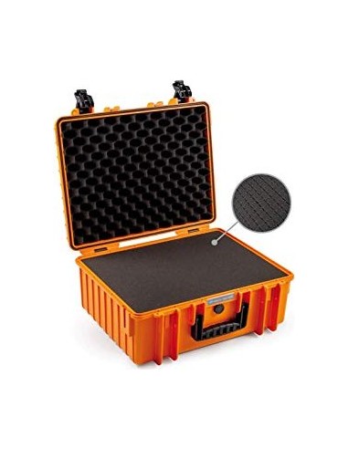 B-W Outdoor Case 6000 with pre-cut foam (SI) orange