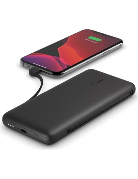 Belkin Power Bank 18W 10.000mAh USB-C+Lightning Cab. BPB006BTBLK