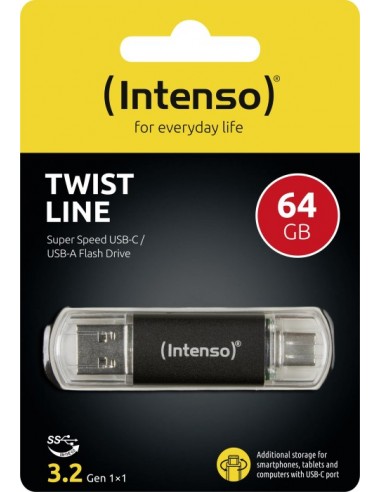 Intenso Twist Line Type-C   64GB USB Stick 3.2