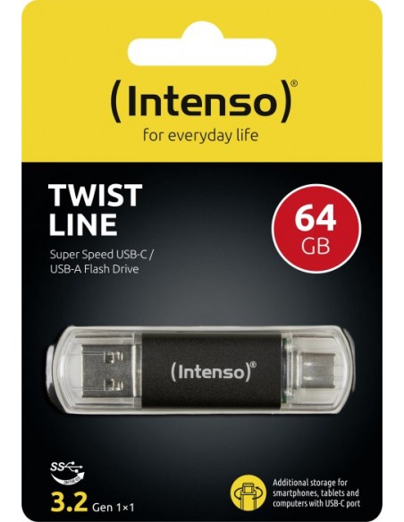 Intenso Twist Line Type-C   64GB USB Stick 3.2
