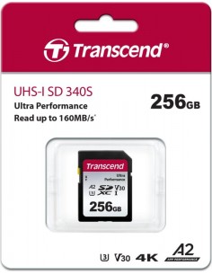 Transcend SDXC 340S        256GB Class 10 UHS-I U3 A2 V30 2