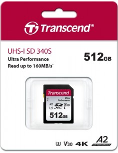 Transcend SDXC 340S        512GB Class 10 UHS-I U3 A2 V30 2