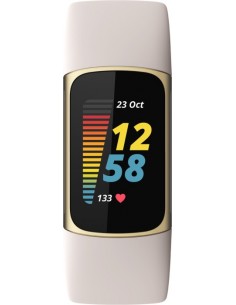 Fitbit Charge 5 Lunar White / Soft Gold 2