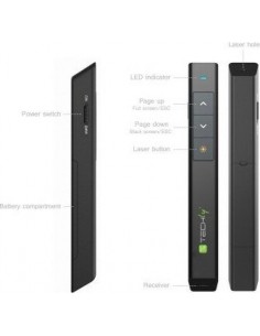 Techly ITC-LASER26 wireless presenter RF Black 2