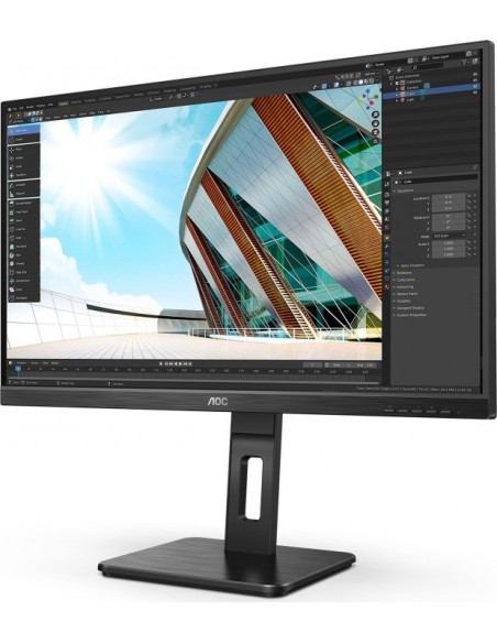 AOC P2 U27P2 LED display 68.6 cm (27") 3840 x 2160 pixels 4K Ultra HD Black