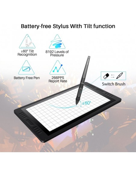 HUION Kamvas Pro 20 graphic tablet 5080 lpi 434.88 x 238.68 mm USB Black