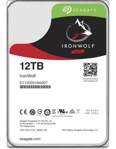 Seagate NAS HDD IronWolf 3.5" 12000 GB Serial ATA III