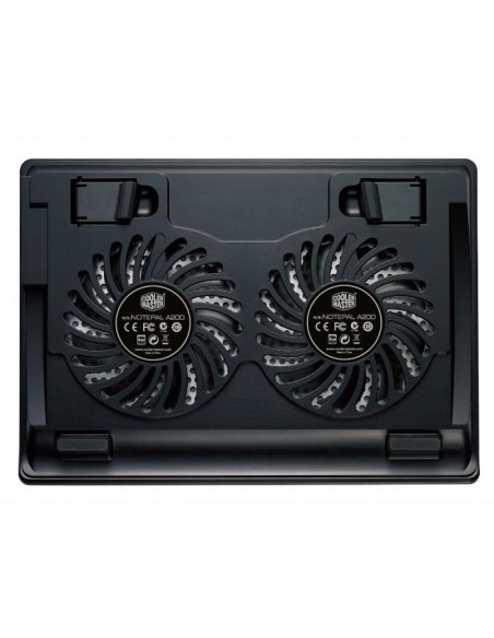 Cooler Master Gaming NotePal A200 notebook cooling pad 40.6 cm (16") 1200 RPM Black