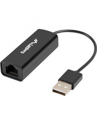 Lanberg NC-1000-01 cable gender changer USB-A RJ-45 Black