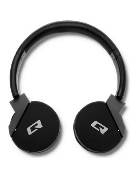 Qoltec 50825 headphones/headset Head-band 3.5 mm connector Micro-USB Bluetooth Black, Grey