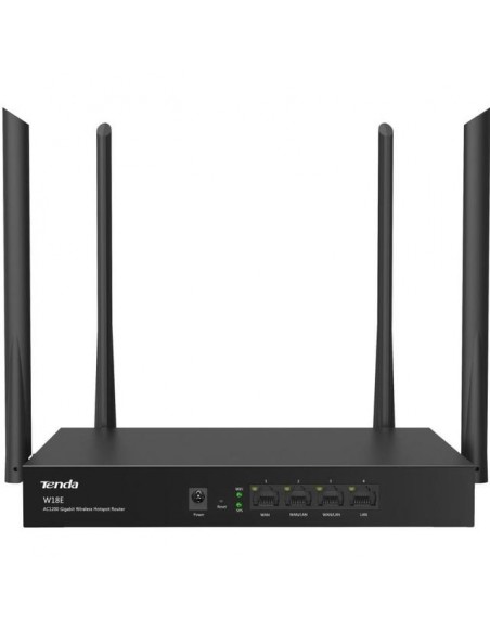 Tenda W18E wireless router Gigabit Ethernet Dual-band (2.4 GHz / 5 GHz) 4G Black